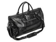 Weekendbag PIERRE Buffalo-skinn sort